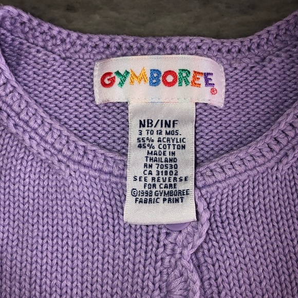 Gymboree Lavender Sweater and Matching Leggings Size 6-12 Months - Picture 5 of 6